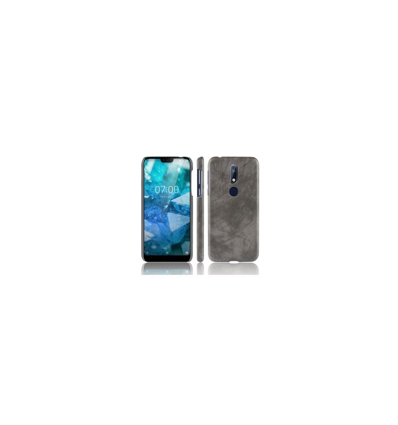 Coque Nokia 7.1 Effet Cuir