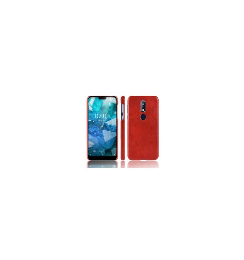 Coque Nokia 7.1 Effet Cuir
