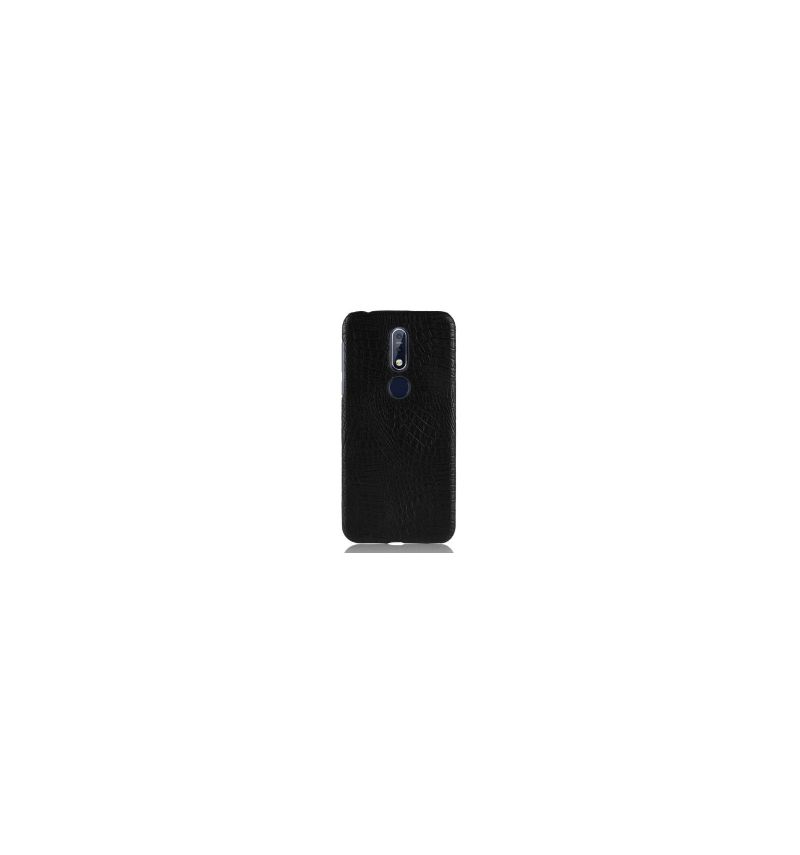 Coque Nokia 7.1 effet cuir texture peau de crocodile