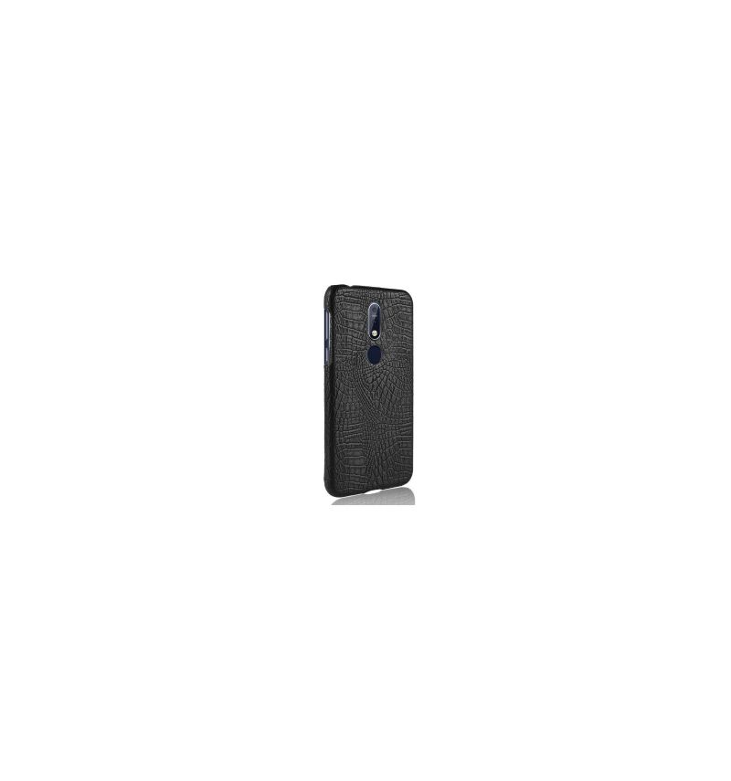 Coque Nokia 7.1 effet cuir texture peau de crocodile
