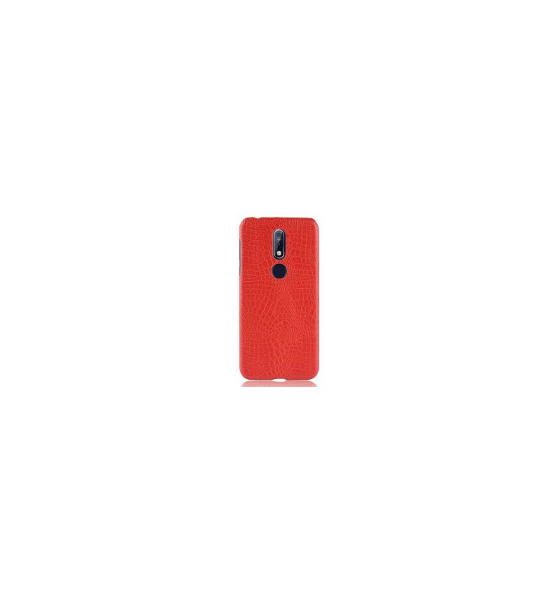 Coque Nokia 7.1 effet cuir texture peau de crocodile
