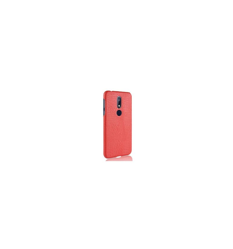 Coque Nokia 7.1 effet cuir texture peau de crocodile