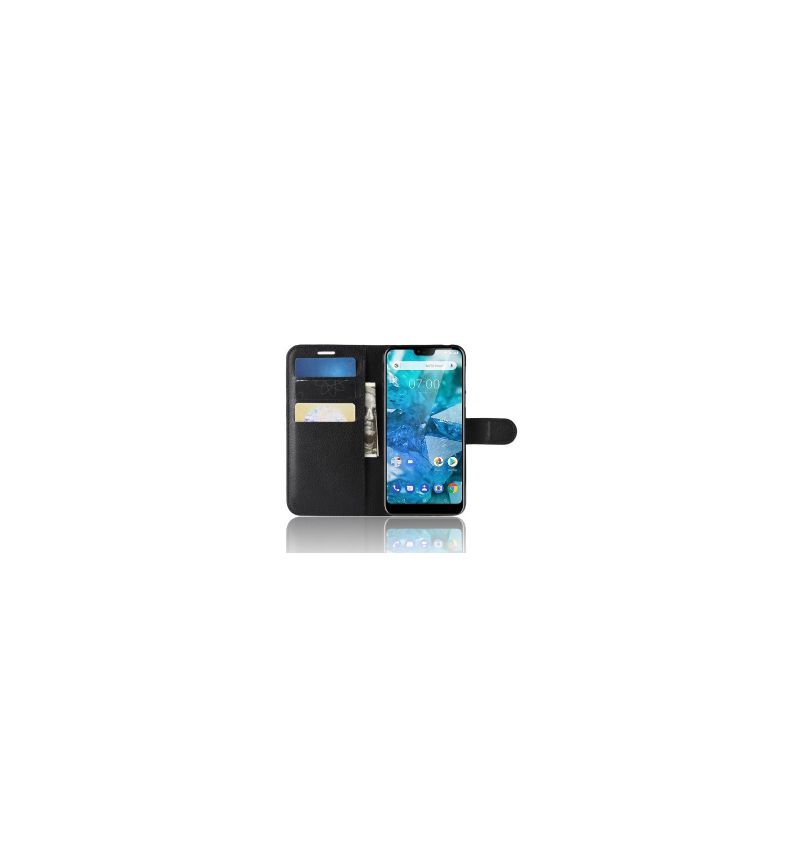 Housse Nokia 7.1 Style cuir porte-cartes