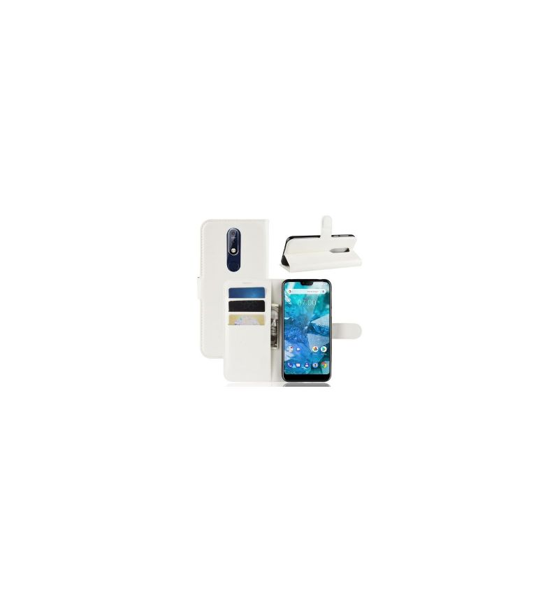 Housse Nokia 7.1 Style cuir porte-cartes