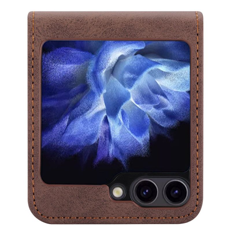 Coque Samsung Galaxy Z Flip 6 Simili Cuir