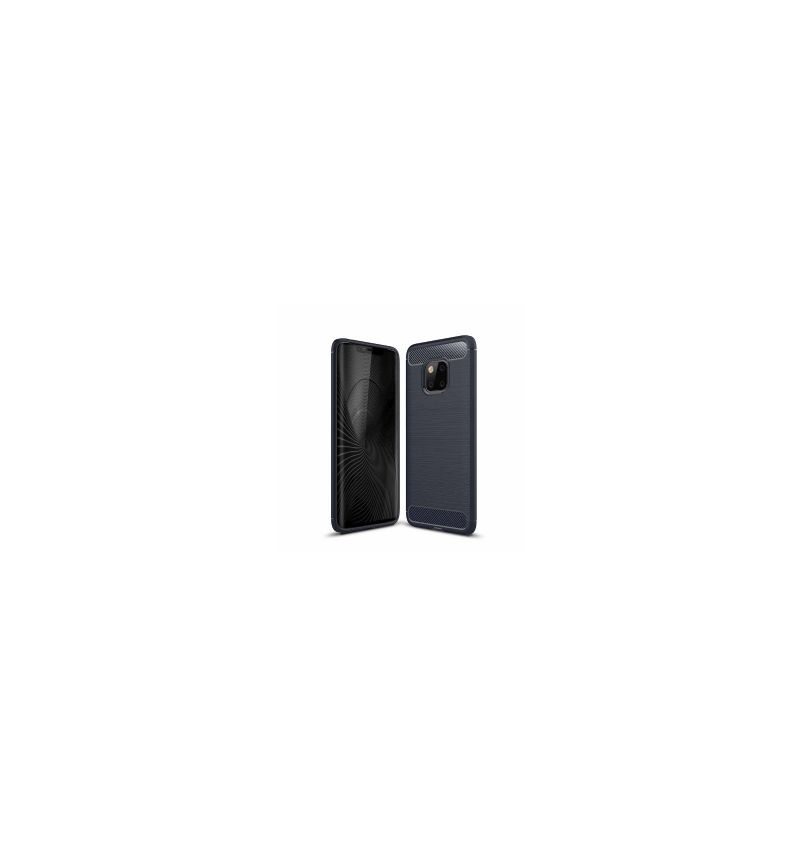 Coque Huawei Mate 20 Pro carbone brossée
