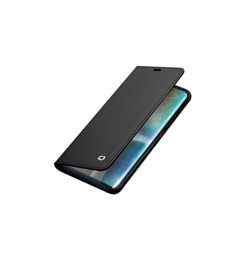 Housse Huawei Mate 20 Pro classique en cuir véritable - Noir