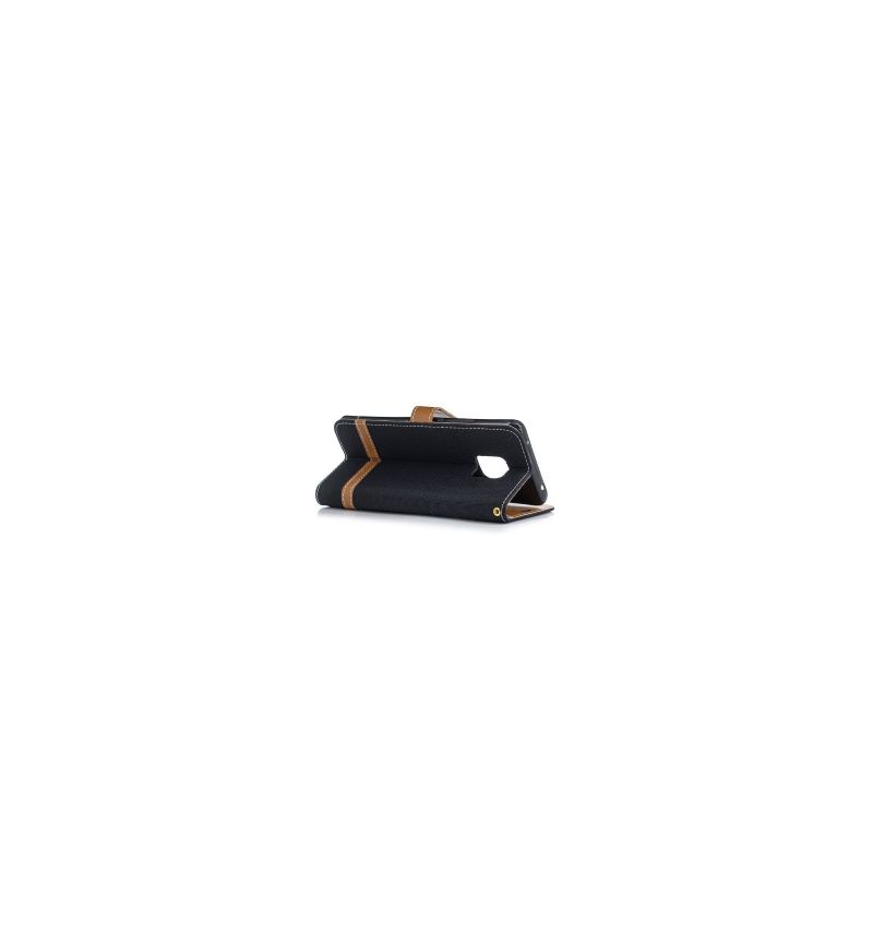 Housse Huawei Mate 20 Pro revêtement tissu porte cartes