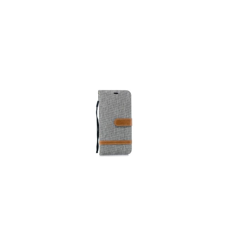 Housse Huawei Mate 20 Pro revêtement tissu porte cartes