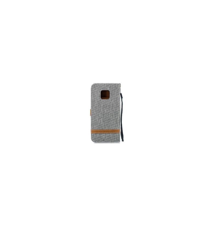 Housse Huawei Mate 20 Pro revêtement tissu porte cartes