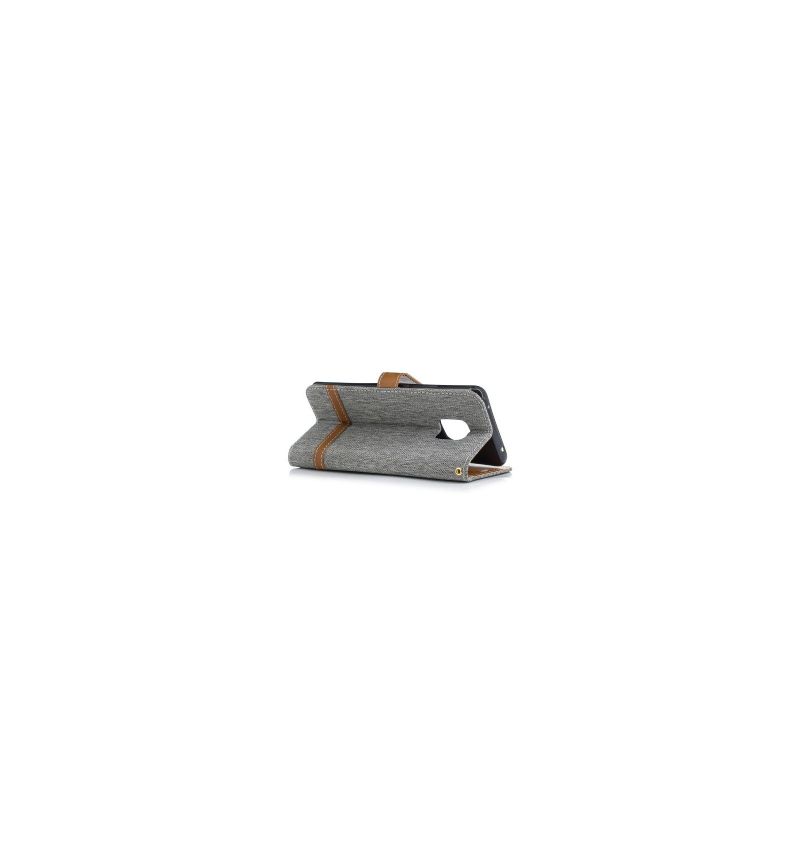 Housse Huawei Mate 20 Pro revêtement tissu porte cartes