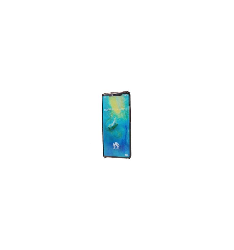 Huawei Mate 20 Pro - Coque rigide revêtement cuir porte-cartes