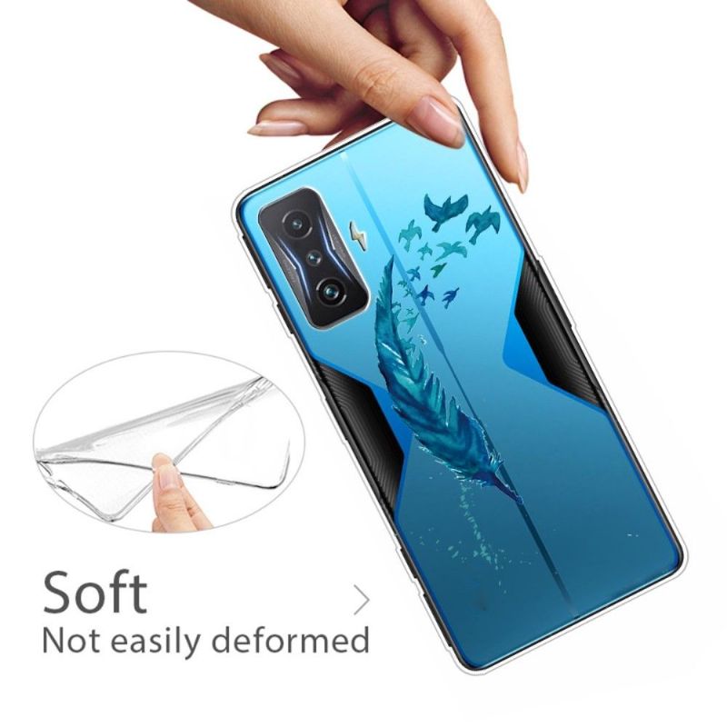 Coque Poco F4 GT Plume et Oiseaux