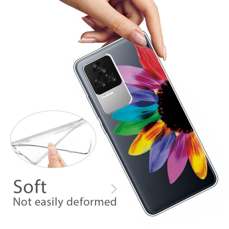 Coque Poco F4 Pétales de Couleurs