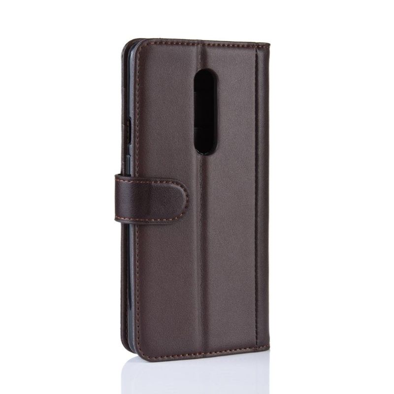 OnePlus 7 Pro - Étui cuir premium porte cartes - Marron