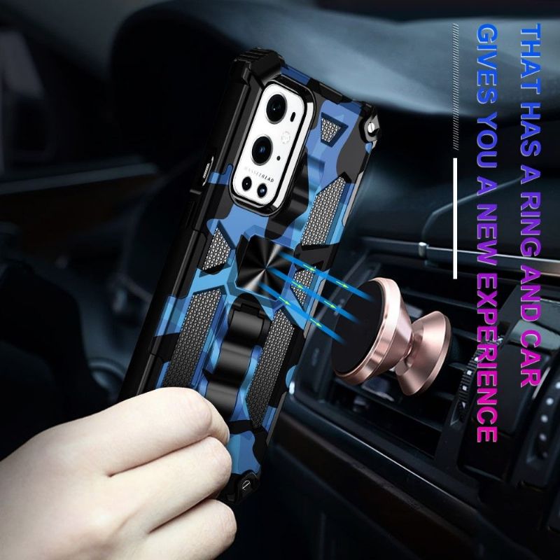 Coque OnePlus 9 Pro Camouflage Militaire Fonction Support