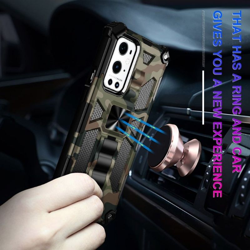 Coque OnePlus 9 Pro Camouflage Militaire Fonction Support