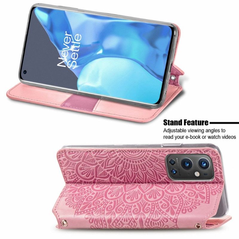 Housse OnePlus 9 Pro Chic Mandala effet cuir