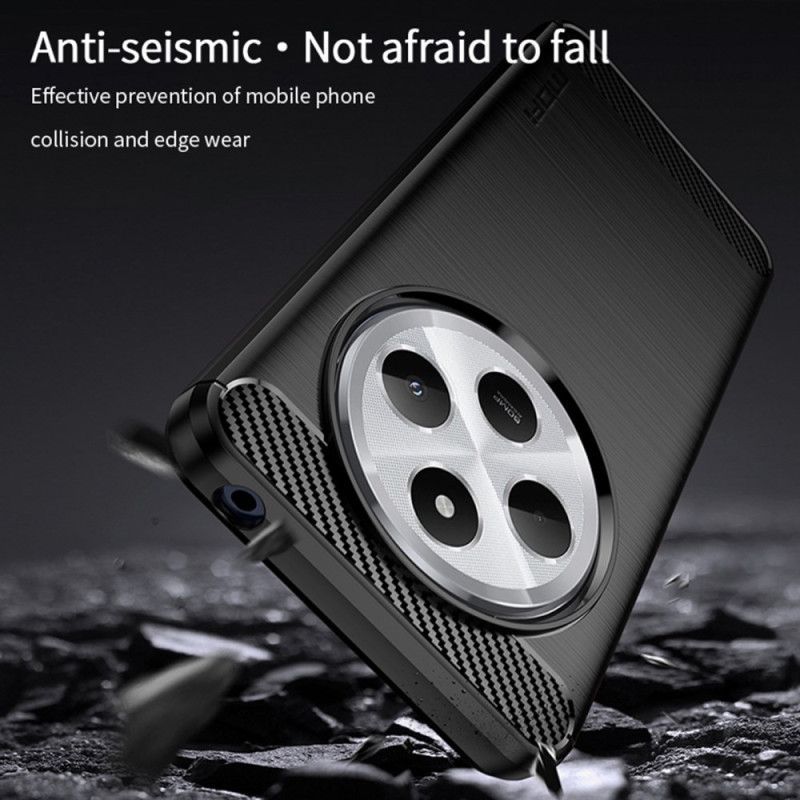 Coque Xiaomi Redmi 14C / Poco C75 Fibre Carbone Brossée MOFI