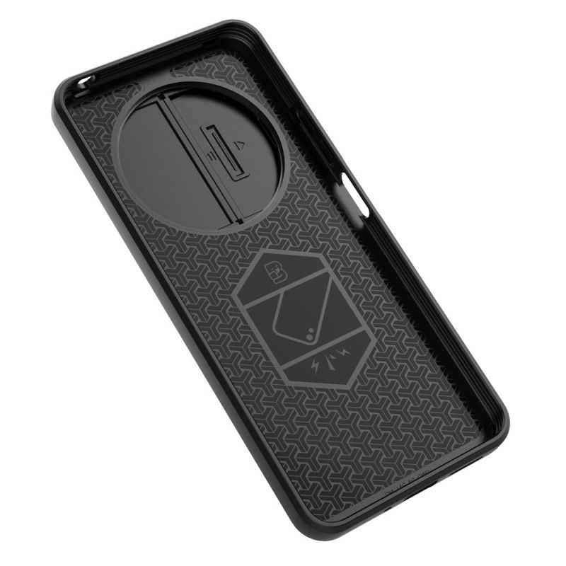 Coque Xiaomi Redmi 14C / Poco C75 Ring Résistante avec Protecteur Objectif à Glissière