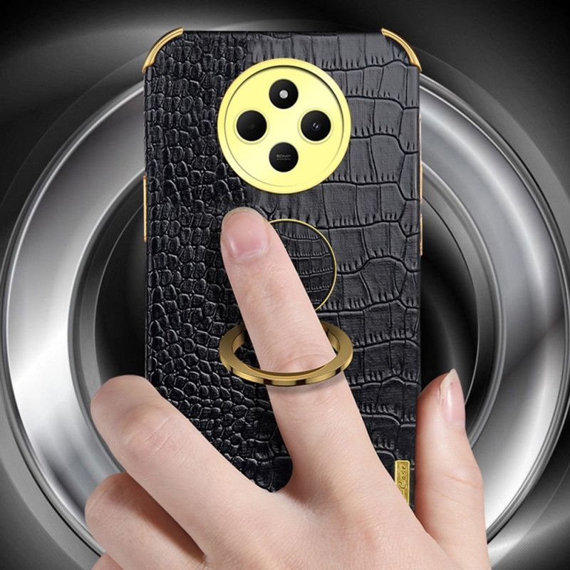 Coque Xiaomi Redmi 14C / Poco C75 Style Crocodile avec Support