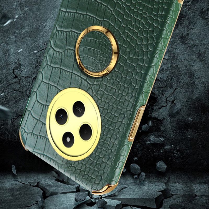 Coque Xiaomi Redmi 14C / Poco C75 Style Crocodile avec Support