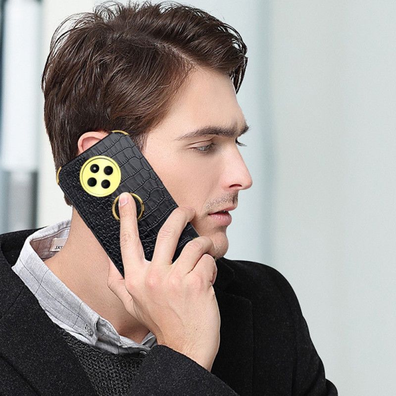 Coque Xiaomi Redmi 14C / Poco C75 Style Crocodile avec Support