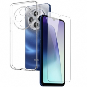 Coque Xiaomi Redmi 14C / Poco C75 Transparente avec Protecteur Écran en Verre Trempé NORTHJO