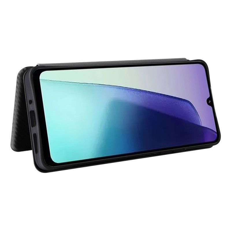 Flip Cover Xiaomi Redmi 14C / Poco C75 Texture Fibre Carbone