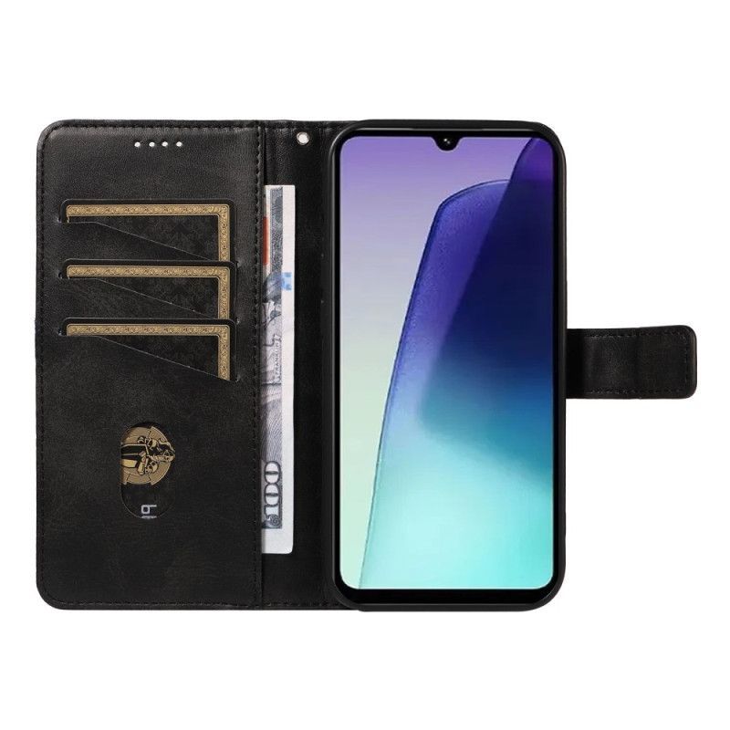 Housse Xiaomi Redmi 14C / Poco C75 Bicolore Lignes à Lanière