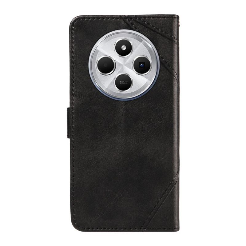 Housse Xiaomi Redmi 14C / Poco C75 Bicolore Lignes à Lanière