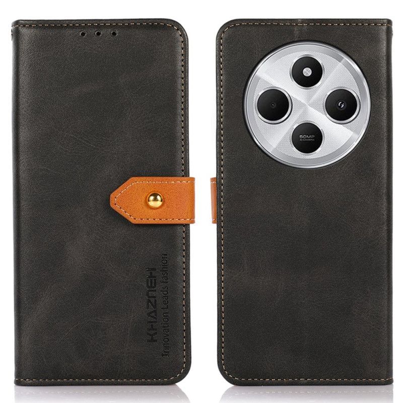 Housse Xiaomi Redmi 14C / Poco C75 Bouton Doré KHAZNEH