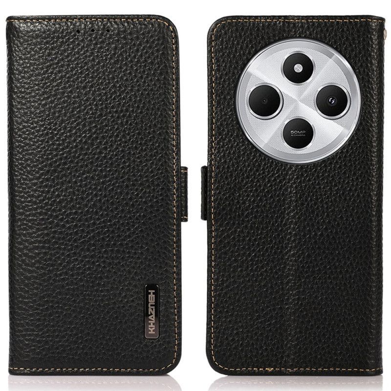 Housse Xiaomi Redmi 14C / Poco C75 Cuir Litchi Blocage RFID KHAZNEH
