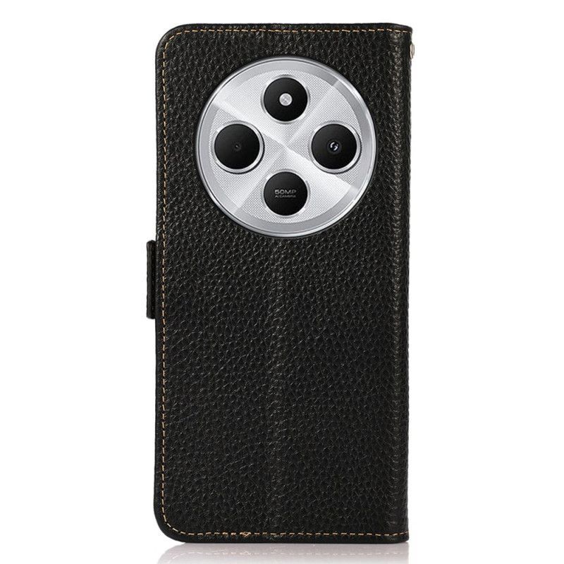 Housse Xiaomi Redmi 14C / Poco C75 Cuir Litchi Blocage RFID KHAZNEH