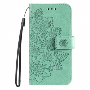 Housse Xiaomi Redmi 14C / Poco C75 Empreinte Mandala à Lanière