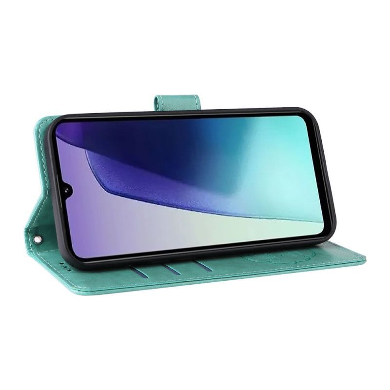 Housse Xiaomi Redmi 14C / Poco C75 Fleurs et Papillons à Lanière