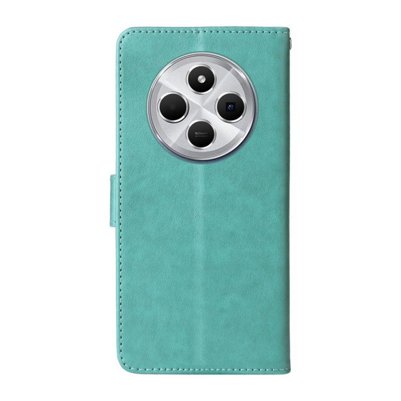 Housse Xiaomi Redmi 14C / Poco C75 Fleurs et Papillons à Lanière