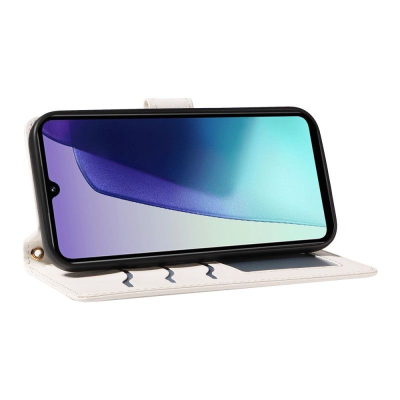 Housse Xiaomi Redmi 14C / Poco C75 Matelassée avec Bandoulière et Bracelet