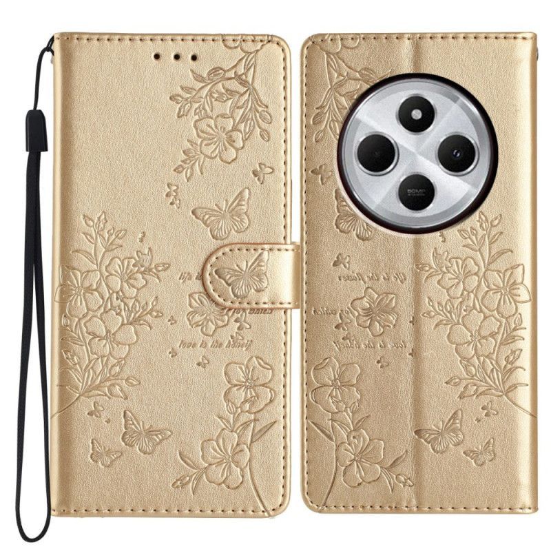 Housse Xiaomi Redmi 14C / Poco C75 Motif Papillon et Fleurs