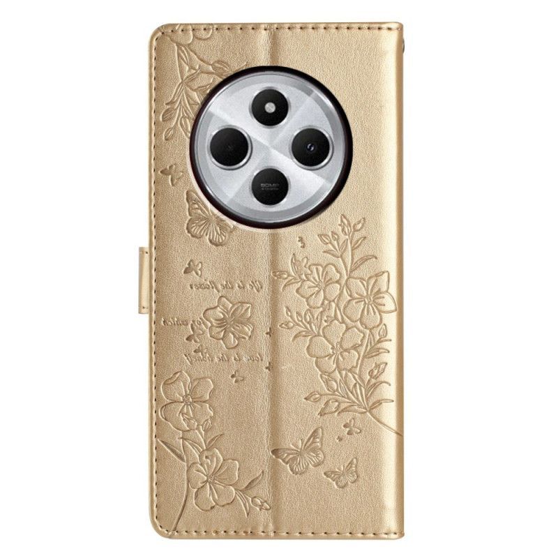 Housse Xiaomi Redmi 14C / Poco C75 Motif Papillon et Fleurs