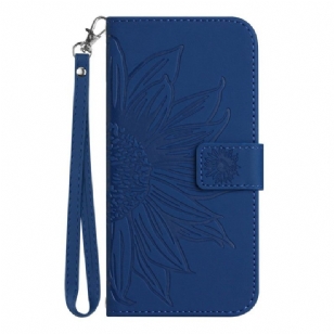 Housse Xiaomi Redmi 14C / Poco C75 Motif Tournesol à Lanière