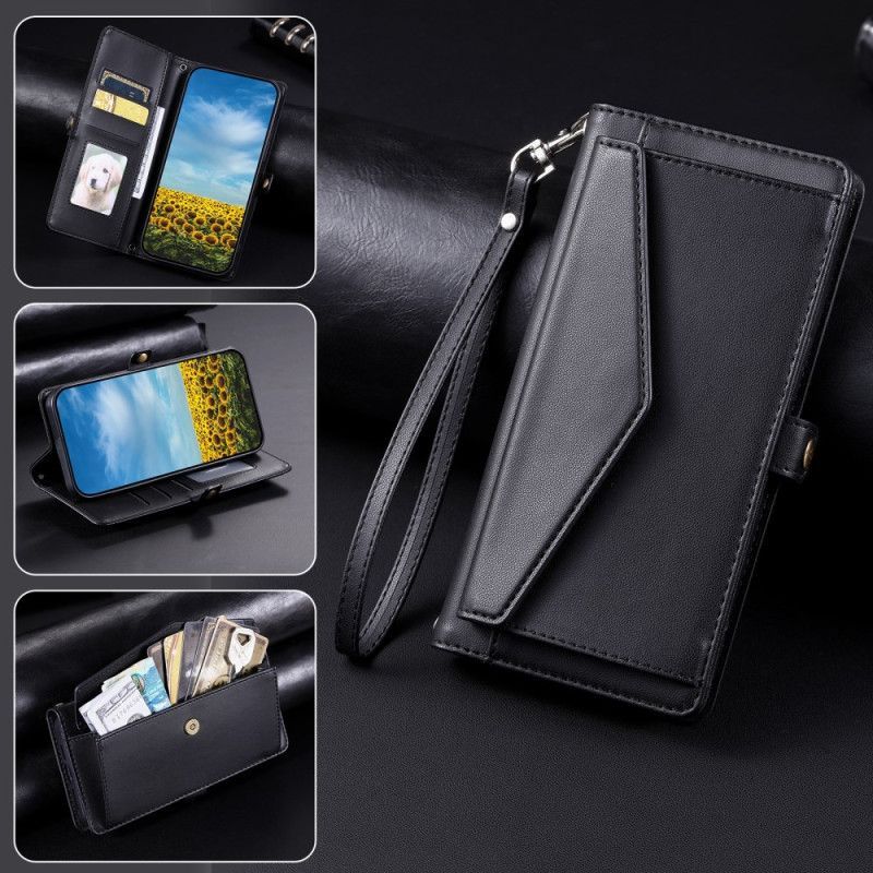 Housse Xiaomi Redmi 14C / Poco C75 Pochette Frontale et Lanière