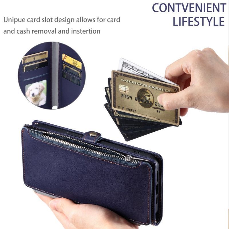 Housse Xiaomi Redmi 14C / Poco C75 Porte-Monnaie Lanière et Bandoulière