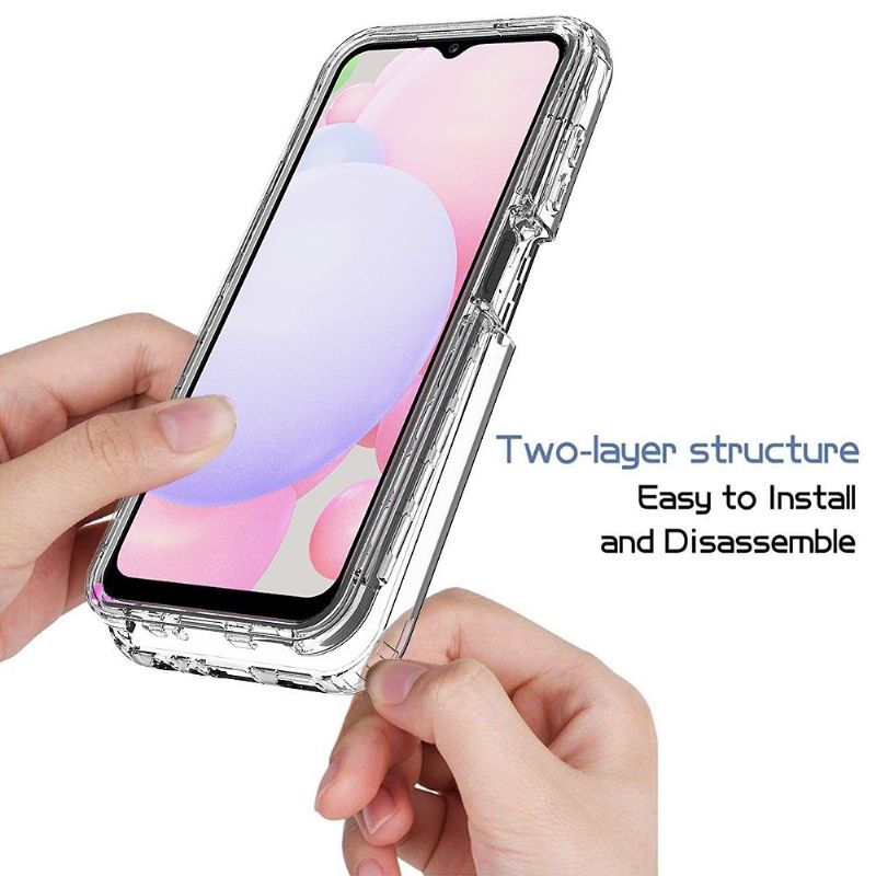 Coque Samsung Galaxy A13 transparent dégradé de couleur