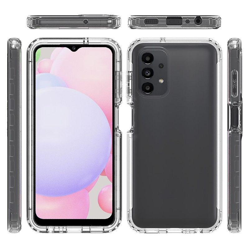 Coque Samsung Galaxy A13 transparent dégradé de couleur