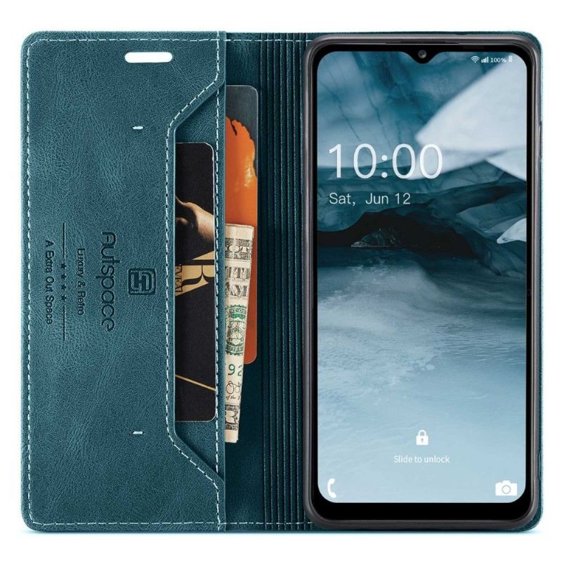 Housse Samsung Galaxy A13 AUTSPACE Simili Cuir