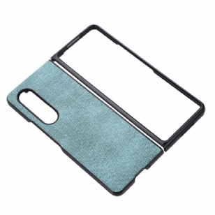Coque Samsung Galaxy Z Fold 4 Simili Cuir Tissé