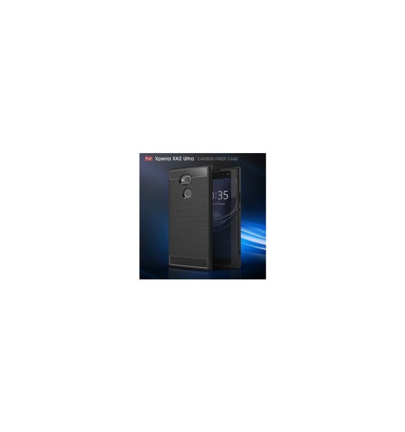 Coque Sony Xperia XA2 Ultra Carbone brossée