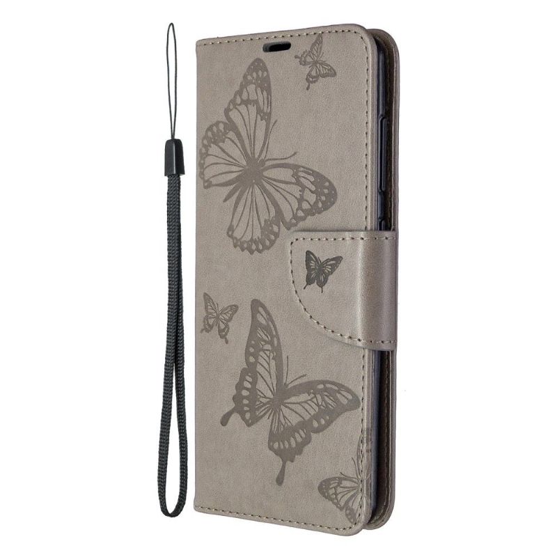 Housse Samsung Galaxy A41 Papillons fonction support