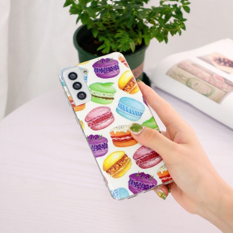 Coque Samsung Galaxy S21 5G Fluorescente Macarons